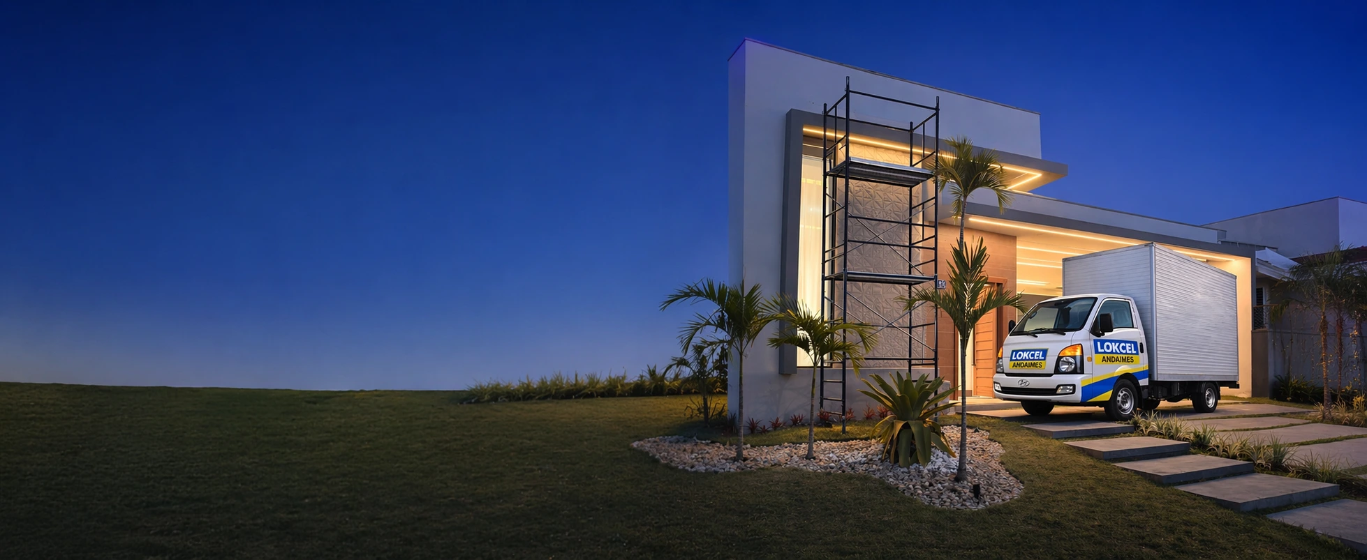 Locação de andaimes em Alphaville pela Lokcel